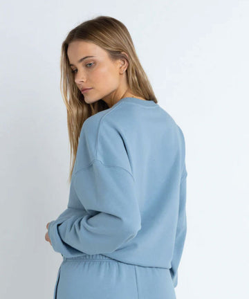 Rhythm Insider Crew Neck Fleece - Dusty Blue